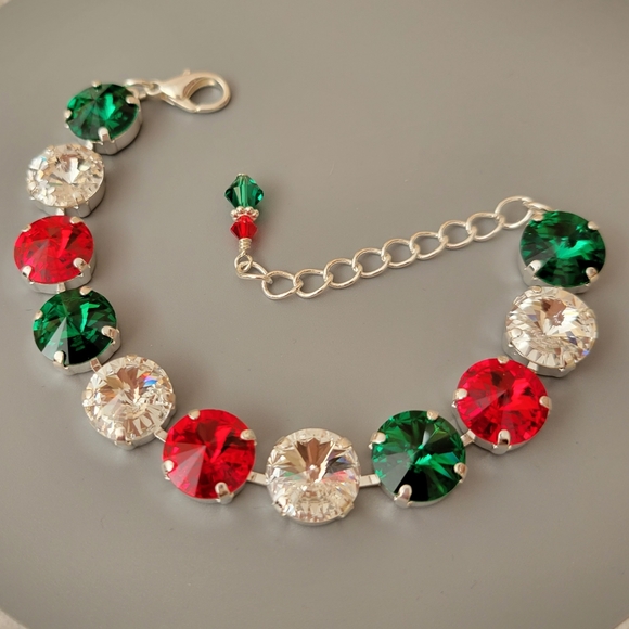 Austrian Crystal Bracelet in Shiny Silver - Picture 5 of 6